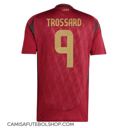 Camisa de time de futebol Bélgica Leandro Trossard #9 Replicas 1º Equipamento Europeu 2024 Manga Curta